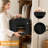 Hat Box,Hat Storage Box,Stackable Round Brim Hats Organizer Bag Container For Closet,Travel Hat Boxes For Women, Cowboy Hat Organizer, Foldabletravel Cap Boxes (02-Black, 16.5" D X 10.5" H)