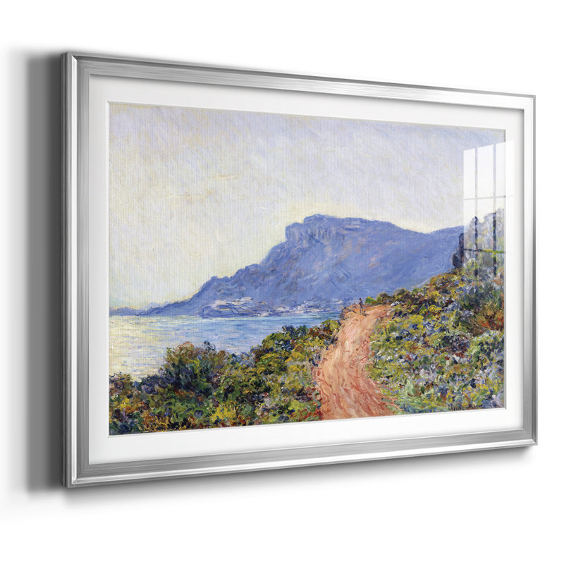 Monet, impression sur papier encadrée, Argent, H 30 po x l 44 po x P 1,5 po