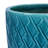Stylish Cyan Ceramic Flowerpot For Indoor And Outdoor Reading Nooks, Glossy Finish, Drainage, 16.09" L W 21.84" H Flowerpot, Suitable All Settings, Built - In-1239361607