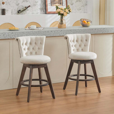 Tabouret de bar pivotant à 360 °