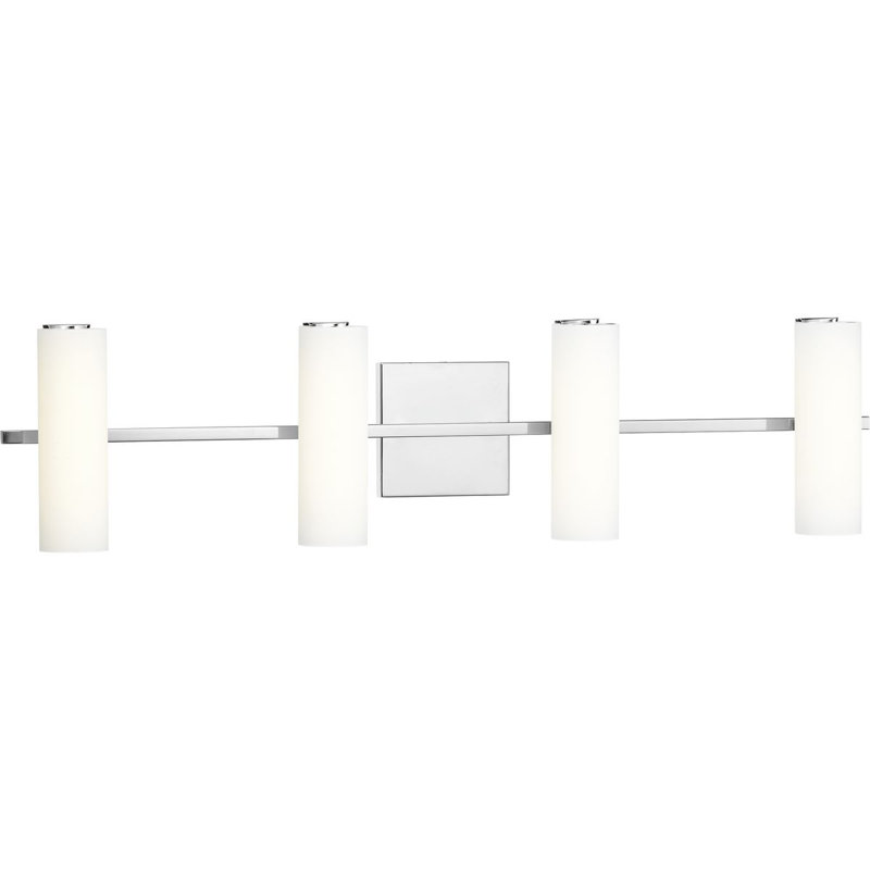 Éclairage de meuble-lavabo à DEL à intensité variable Flaherty, Chrome poli