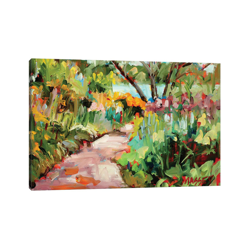 " Garden Path " by Marie Massey Painting Print, 8" H x 12" W x 0.75" D