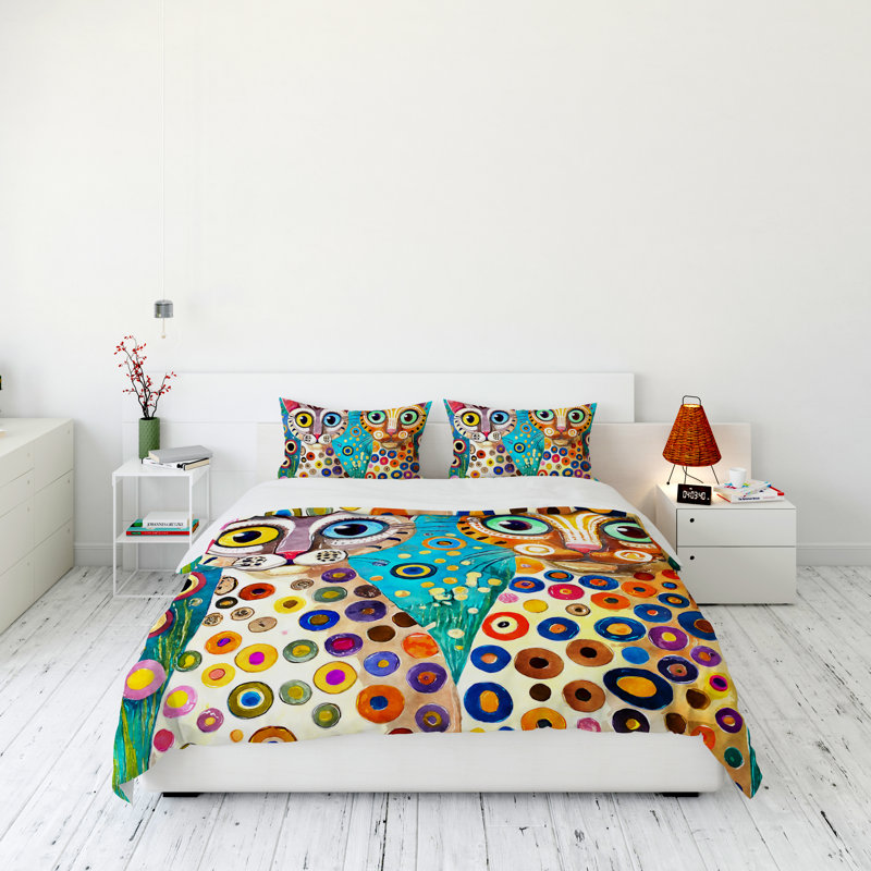 Modern & Contemporary Polyester Duvet Cover, Queen Duvet Cover + 2 Queen Shams