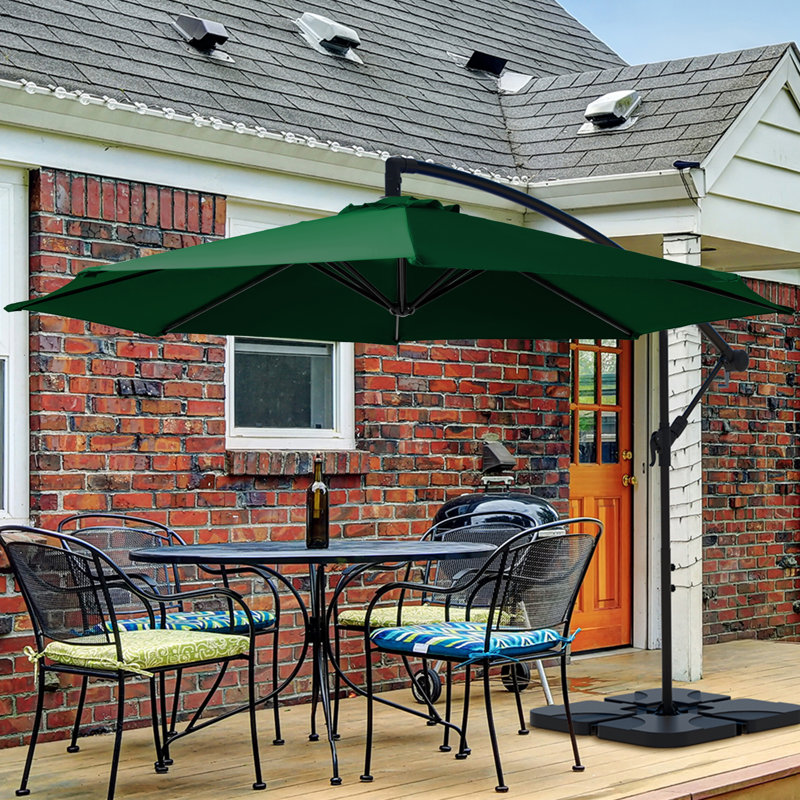 Parasol en porte-à-faux 10 ', Vert