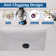 Bathroom Sink Stainless Steel Pop Up Drain Without Overflow(2 Pcs)