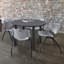Plateau de table Kee, 4 chaises empilables-1528929530-1528929527-1562182173