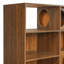 Bibliothèque pour chat moderne 2 en 1, étagère à chat avec rangement, litière pour chat et tablette d'escalade - Brun