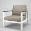 Fauteuil club d'extérieur en métal avec coussin Sunbrella Weston-579346465-579346471