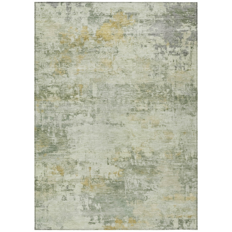 Machine Washable Indoor/Outdoor Mainor ACN2371 Abstract Rug, Rectangle 8' x 10'