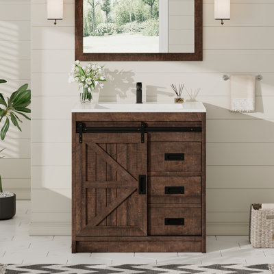 Ensemble de meuble-lavabo double en bois manufacturé 2 tiroirs 2 portes Chimira