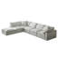 Canapés modulaires 5 places et 1 repose-pieds-141042737