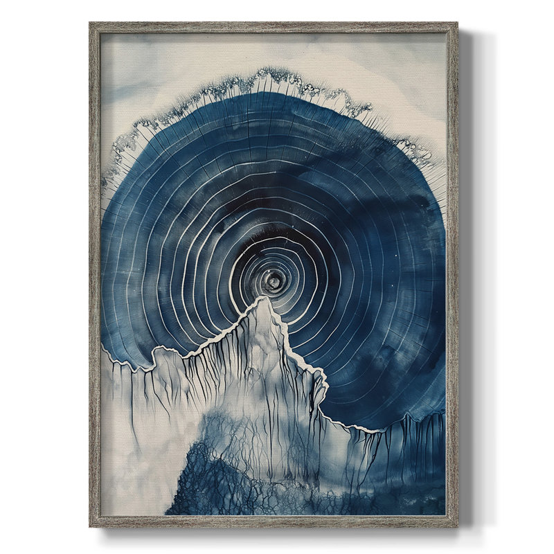 ABSTRACT Series CCX, reproduction encadrée - bois massif, H 11 po x l 9 po