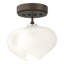 Ume Frosted Glass 1 - Light Semi Flush Mount-66074583-66074584