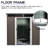 6Ft X 5Ft Outdoor Metal Storage Vault Unit - Galvanized Construction, Strong Panels, Transparent Plate For Brightness, Sliding Door With Lock, Simple Assembly Shed Building Iron Structure, ,-124311305-124311310