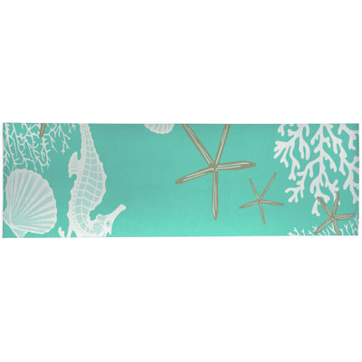 Tapis d'extérieur Coral & Seahorse