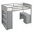 Loft Bed With Ladder, Shelves, And Desk-623796909-623796910