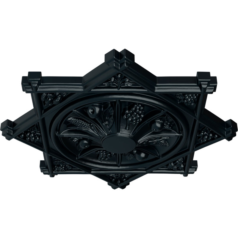 Médaillon de plafond Endurathane Antilles, diamètre extérieur de 38 1/4 po x P 1 1/2 po (convient aux auvents jusqu'à 6 po)