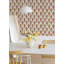 Rouleau de papier peint adhésif floral crème glacée L 18 pi x l 20,5 po-855680414
