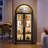 68" Tall Arched Storage Display Cabinet-2138111115