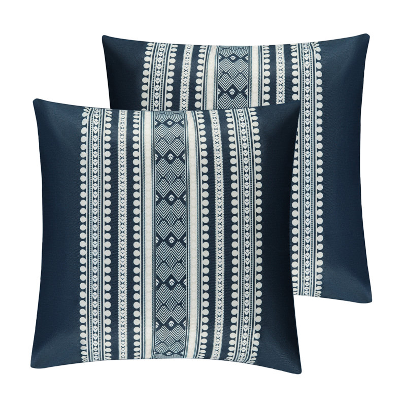 Housse de coussin Barani, Bleu marine, 20 po x 20 po