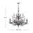 Eve 12 - Light Steel Dimmable Tiered Chandelier