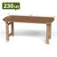  Table de salle à manger rectangulaire en PEHD pour l'extérieur avec trou pour parasol-1557793118