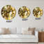 Horloge murale moderne vert jaune et marbre liquide Art II-737729421