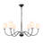 Maglio 6-Light Dimmable Steel Chandelier with Fabric Shade-621604740