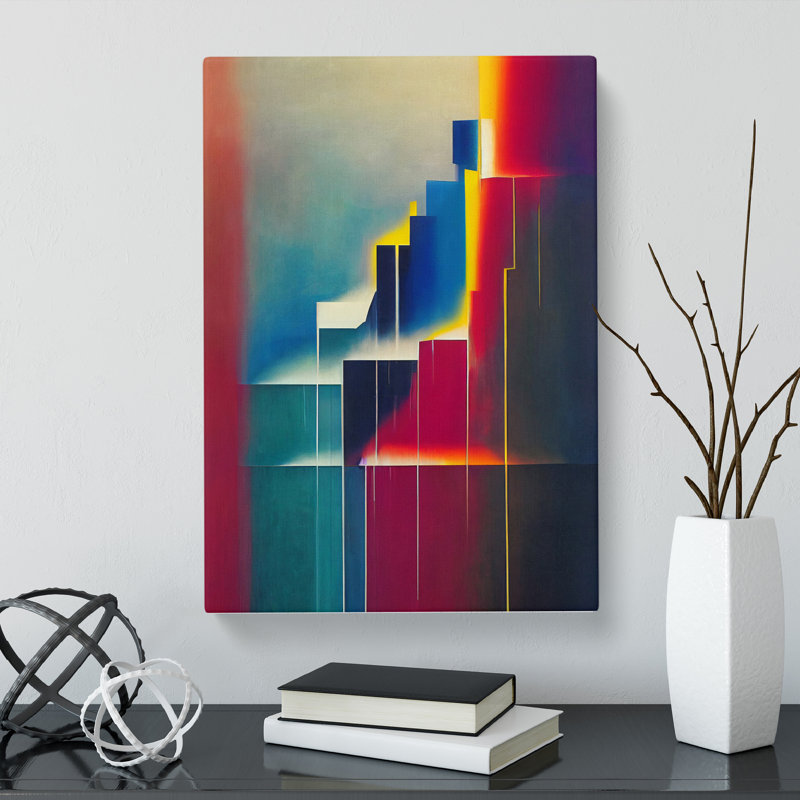 CAN-V0523-2814X Waterfall Modern - Wrapped Canvas Print, 50cm H x 35cm W x 3cm D