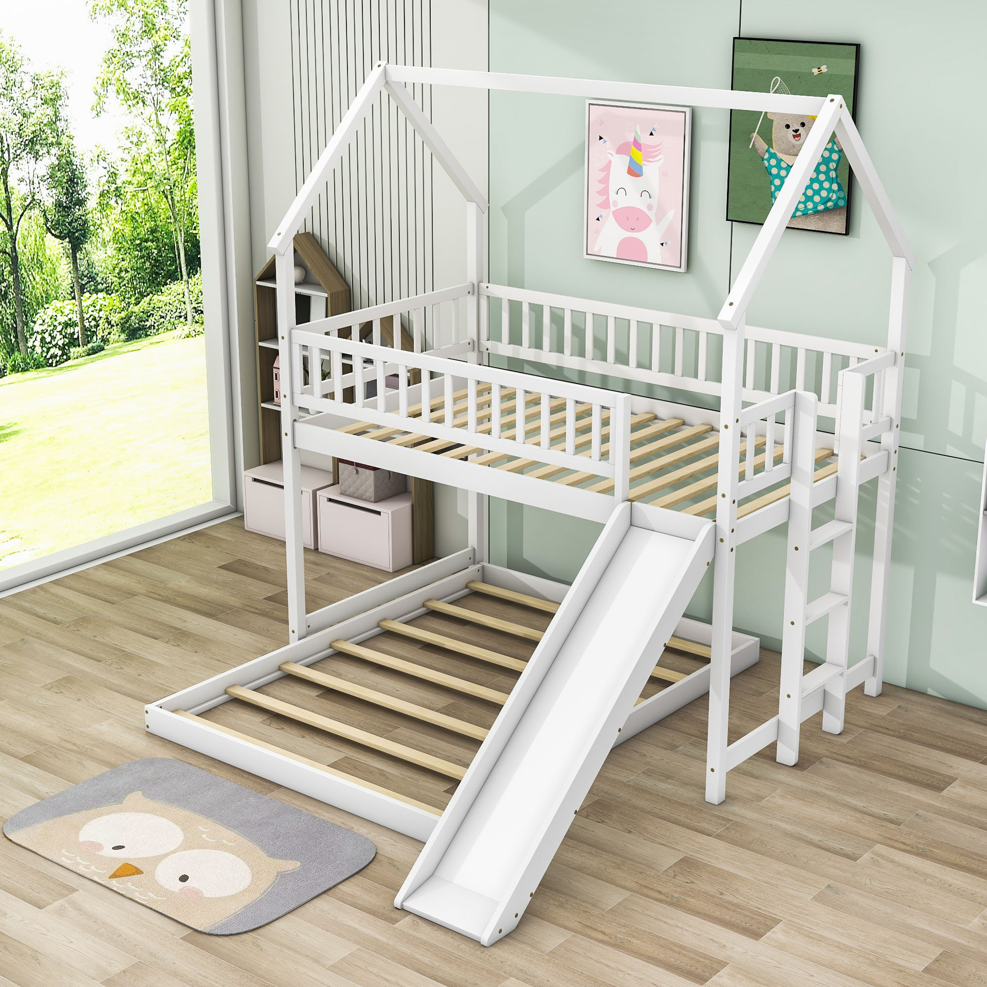 Harper Orchard Purwokerto Twin Over Full LShaped Bunk Bed by Harper