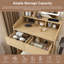 Dressing Table with Mirror and Seat and Storage Included