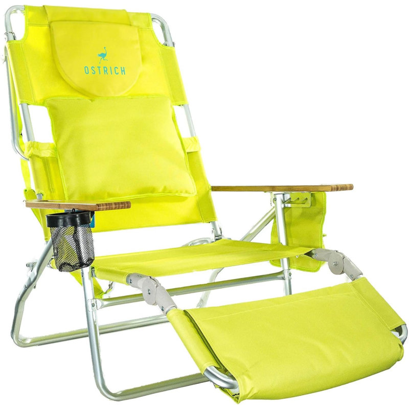 Chaise de plage Thaden, Jaune