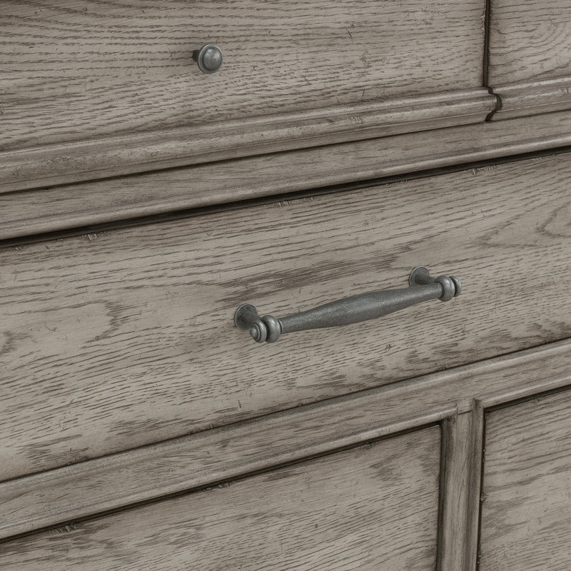 Commode 10 tiroirs Jahanna, Gris