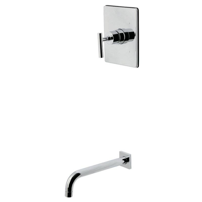 Kingston Brass Manhattan Single-Handle Pressure Balanced Tub Faucet, Polished Chrome