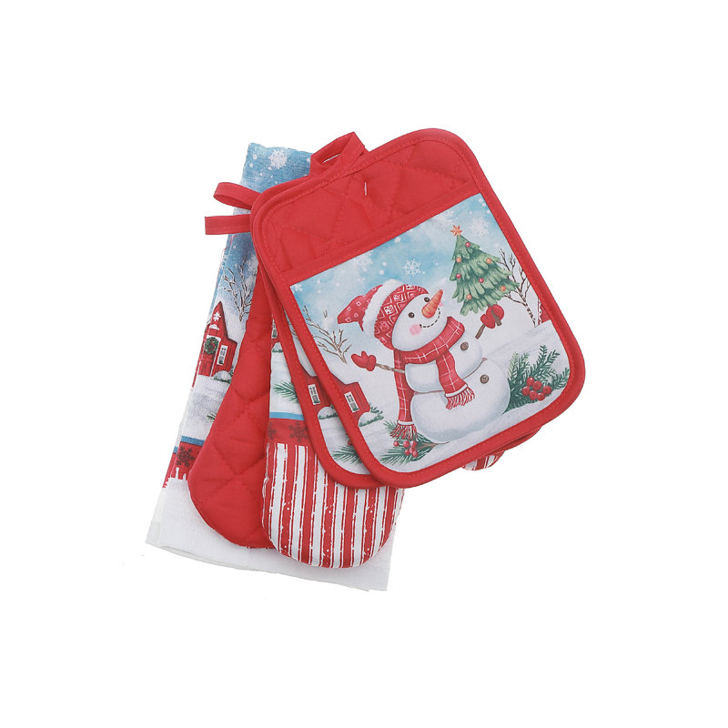 Ensemble de cuisine 5 pièces (bonhomme de neige)