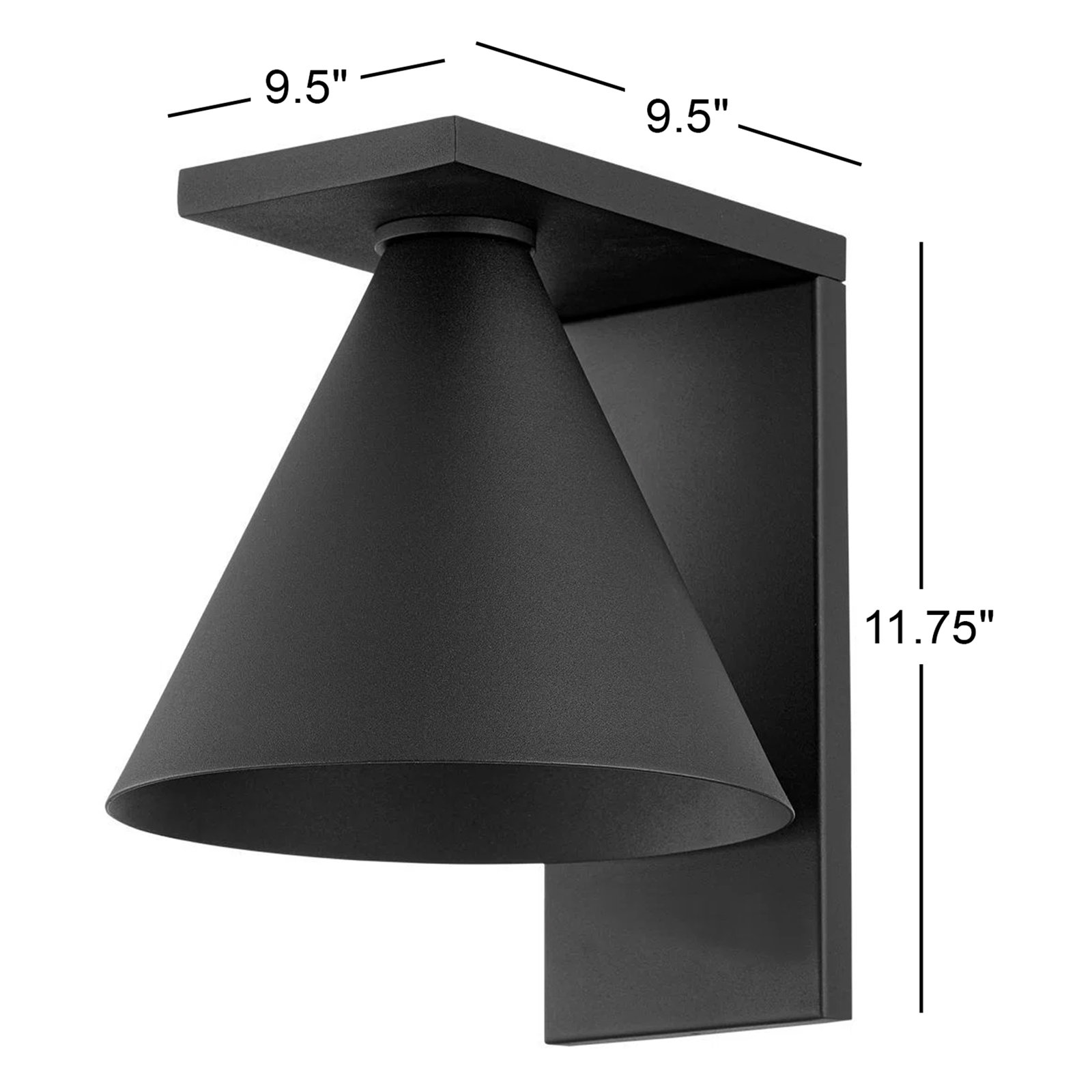 Sean Single Light Flush Mount Sconce, 11.75" H x 9.5" W x 9.5" D