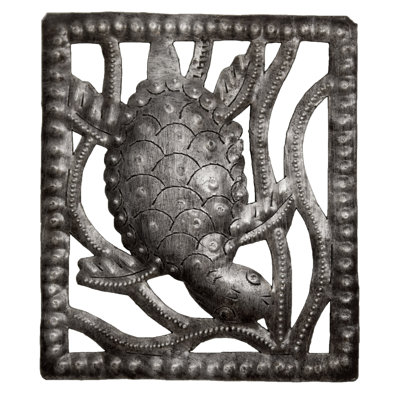 Décoration murale tortue rectangulaire