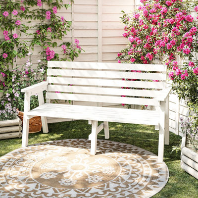 Banc d'extérieur en bois massif Modern Modern
