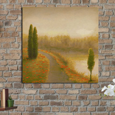«Isle Floral Pathway I», reproduction de peinture acrylique
