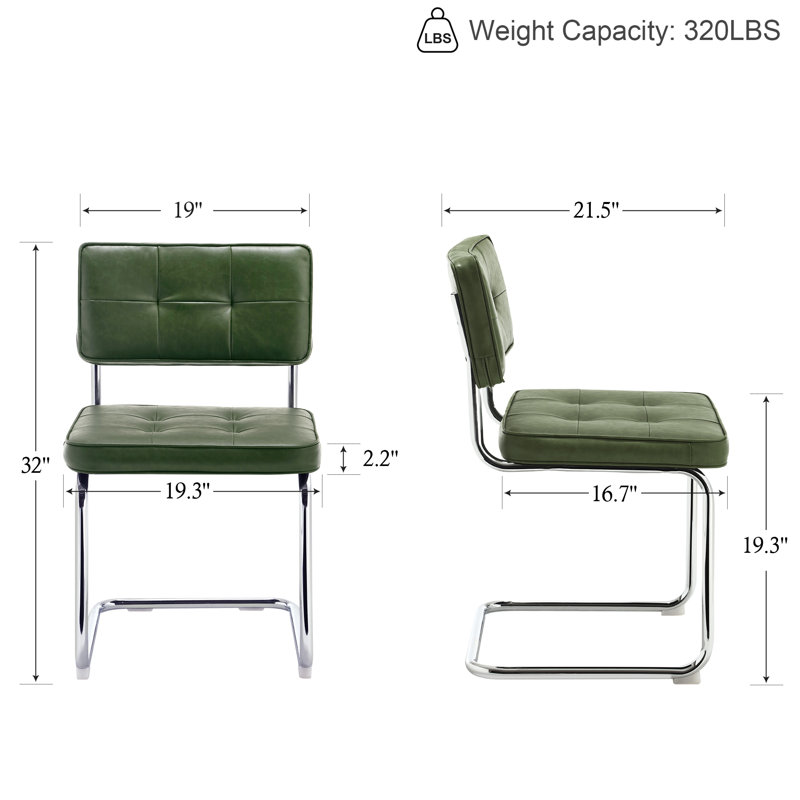 Aveon Upholstered Dining Chair, Green