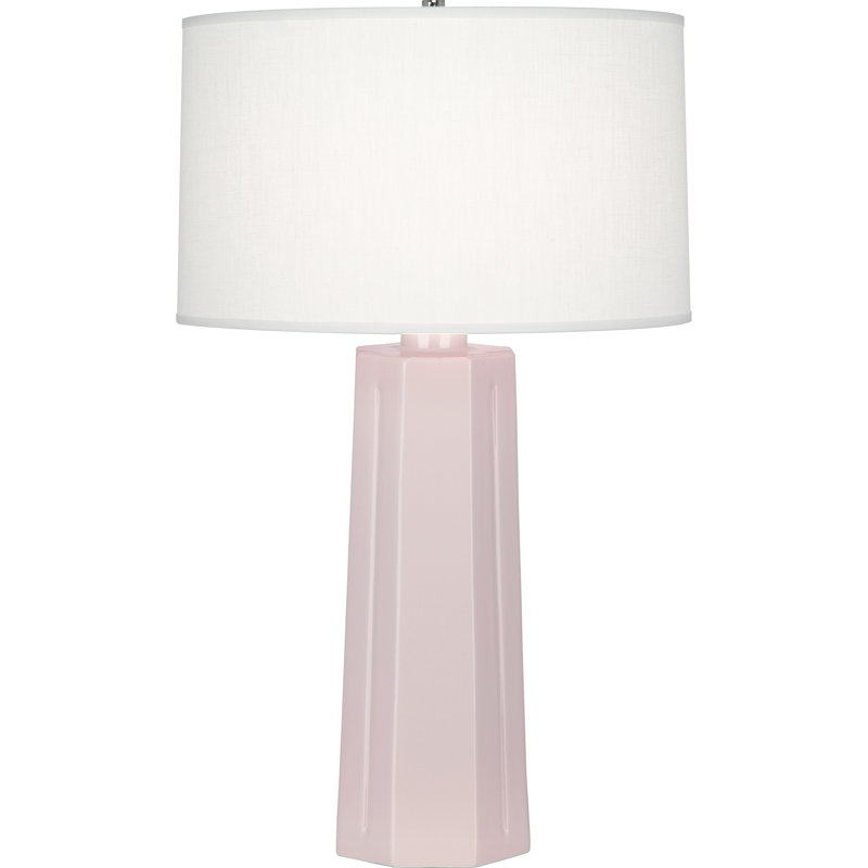 Mason 26" Table Lamp, Rose Water