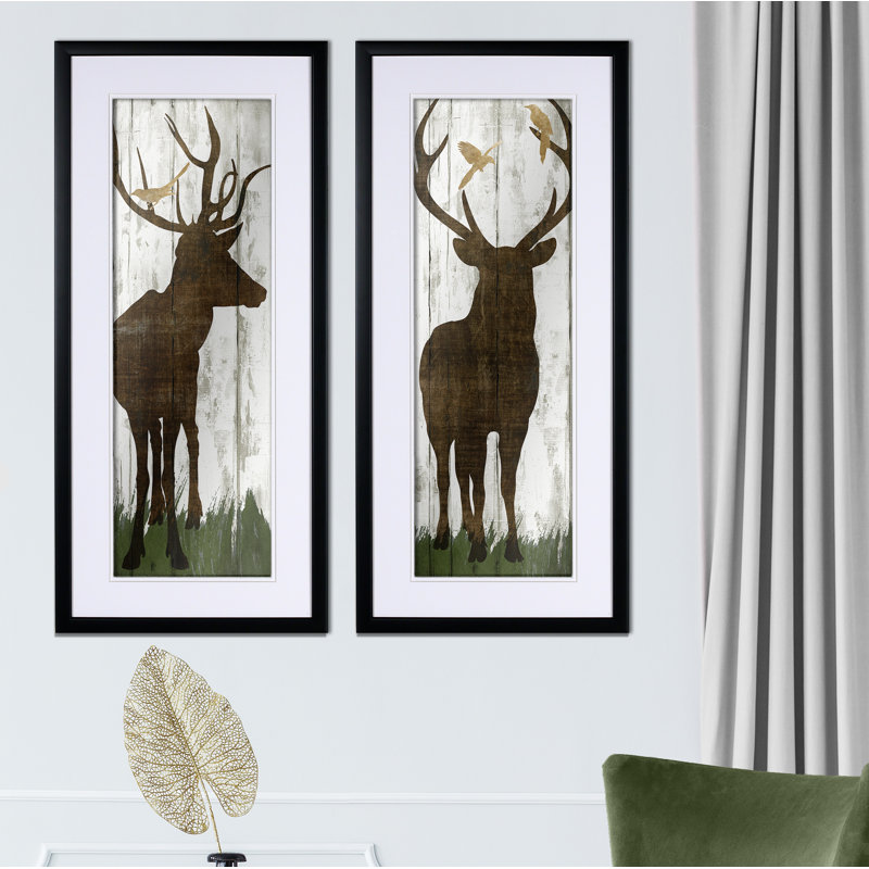 " Weathered Woodland " 2 - Pieces, Black