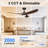 60" Ceiling Fan with Light High Airflow 6-Speed, Low Noise Reversible DC Motor ABS Blades, 3CCT Dim-561397526