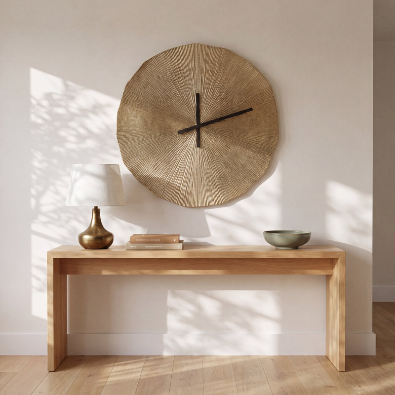 Round Sand Cast Aluminum Clock