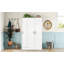 3-Door Shutter Wardrobe With Shelves, White