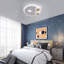 White Dimmable Star LED Flush Ceiling Light With Remote