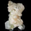 Stalactite de calcédoine avec cristal d'apophyllite