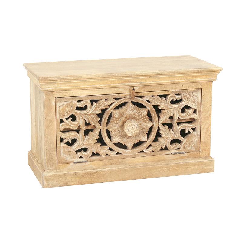 Francisque Solid Wood Storage Bench