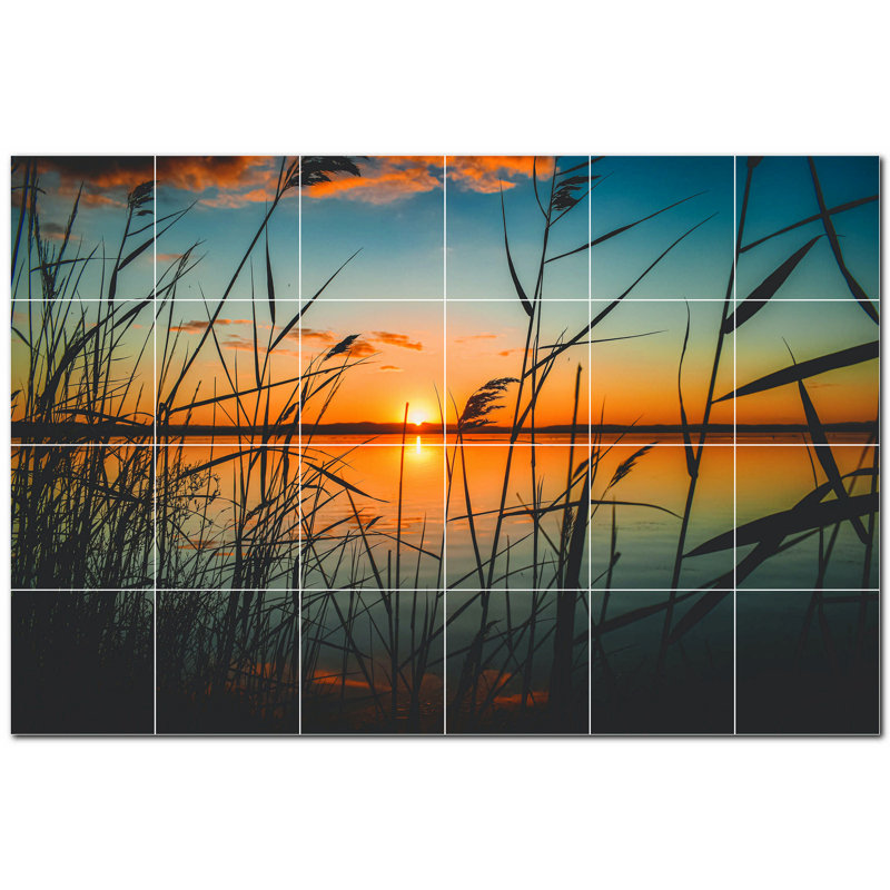 Coucher de soleil photo 4,25 x 4,25
