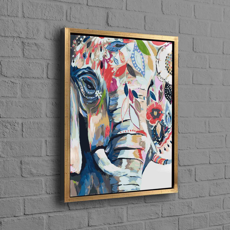Print on Canvas, Framed Print without Mat, Gold, 30 cm H x 20 cm W